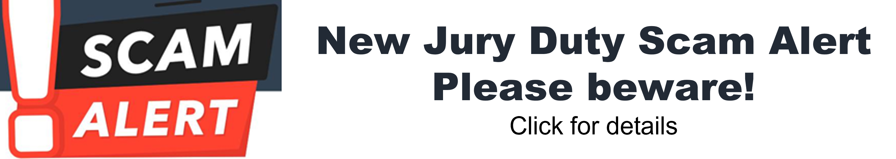 New Jury Duty Scam Alert Poster