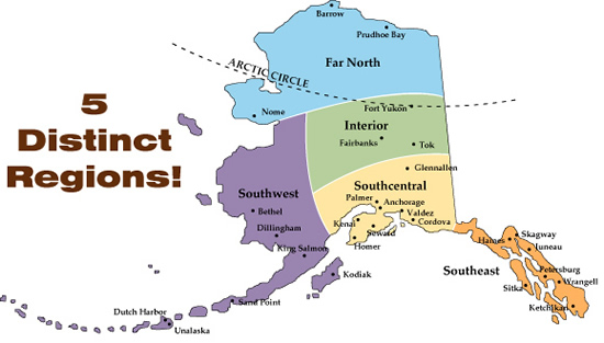 Alaska By Region Alaska Kids Corner State Of Alaska